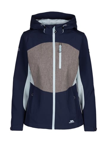Trespass Softshelljas "Eckwood" donkerblauw/lichtbruin