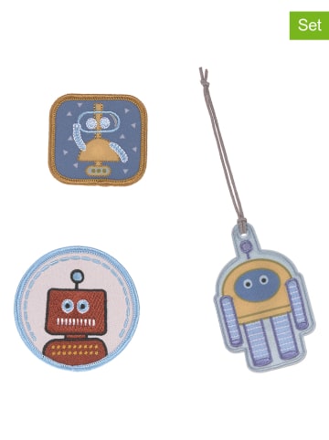 Lässig 3er-Set: Patches "Robot" in Bunt