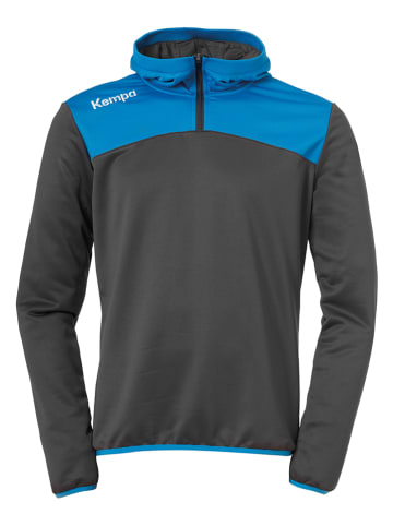 Kempa Hoodie "Emotion 2.0" in Anthrazit/ Blau