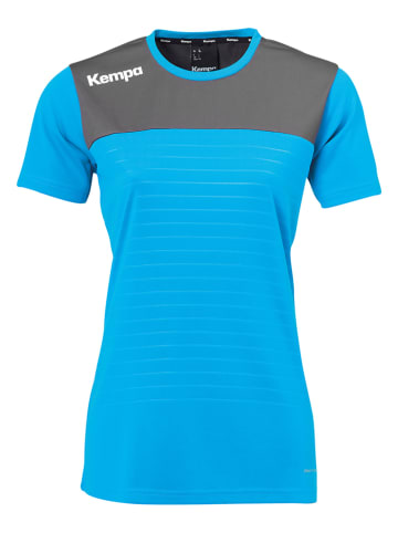 Kempa Fahrradshirt "Emotion 2.0" in Hellblau/ Grau