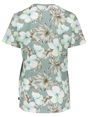 Petrol Industries Koszulka w kolorze jasnozielono-białym