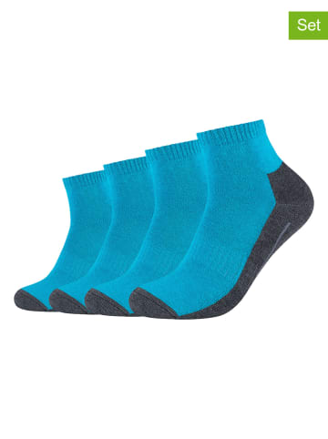 camano 4er-Set: Socken in Blau/ Anthrazit