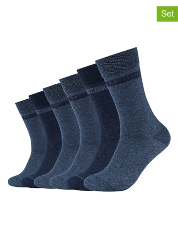 Mustang 6er-Set: Socken in Dunkelblau