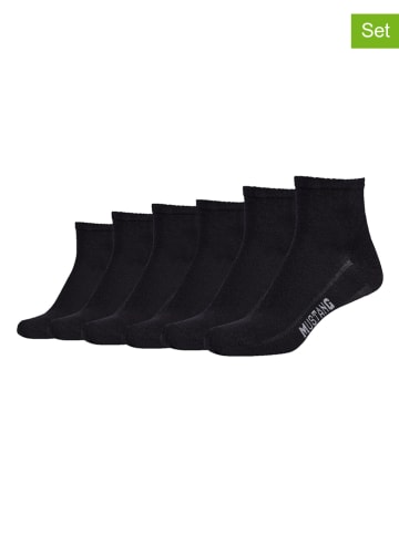 Mustang 6er-Set: Socken in Schwarz