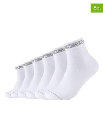 Mustang 6er-Set: Socken in Weiß