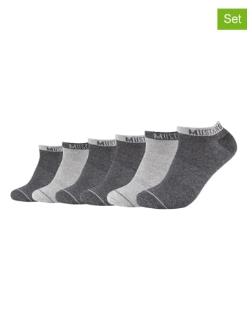 Mustang 6er-Set: Socken in Anthrazit/ Grau