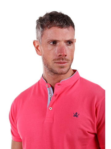 The Time of Bocha Poloshirt in Fuchsia