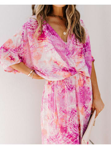 LA Angels Kleid in Creme/ Pink