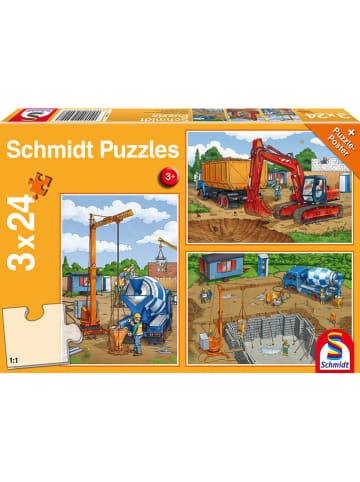 Schmidt Spiele 72tlg. Puzzle "Auf der Baustelle" - ab 3 Jahren