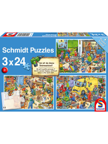Schmidt Spiele 72tlg. Puzzle "Wo ist die kleine Bohrmaschine?" - ab 3 Jahren