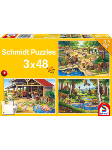 Schmidt Spiele 144tlg. Puzzle "Alle meine Lieblingstiere" - ab 4 Jahren