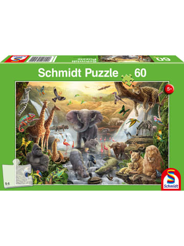 Schmidt Spiele 60tlg. Puzzle "Tiere in Afrika" - ab 5 Jahren