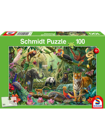 Schmidt Spiele 100tlg. Puzzle "Bunte Tierwelt im Dschungel" - ab 6 Jahren