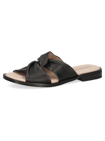 Caprice Leren slippers "Monaco" zwart