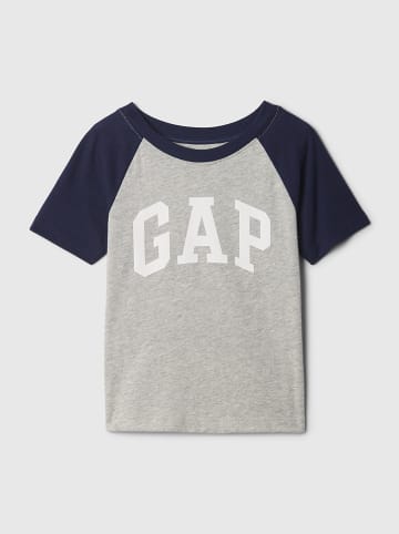 GAP Shirt in Grau/ Dunkelblau