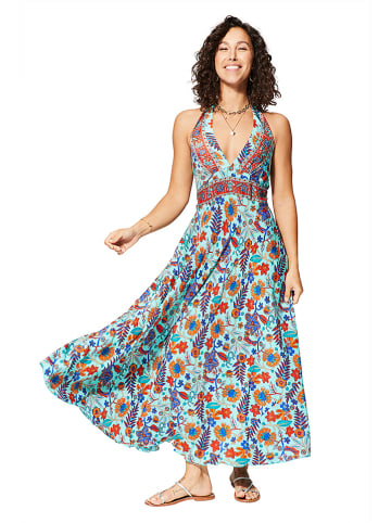 Ipanima Kleid in Hellblau/ Bunt