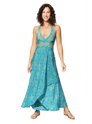 Ipanima Kleid in Blau/ Hellbraun