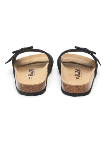 billowy Leren slippers donkerblauw