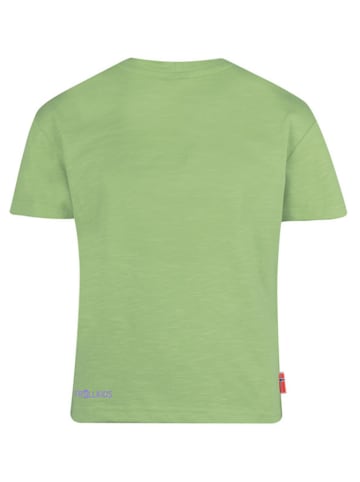 Trollkids Koszulka "Halsafjord" w kolorze zielonym