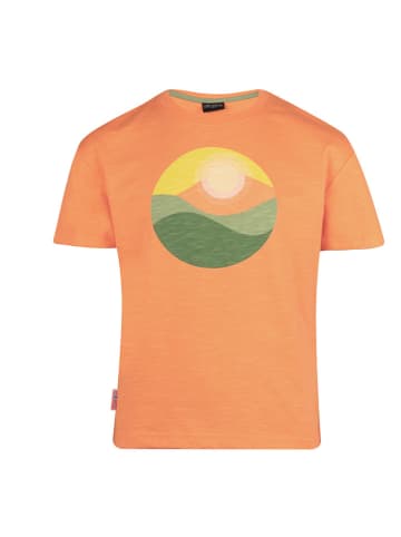 Trollkids Koszulka "Halsafjord" w kolorze pomarańczowym