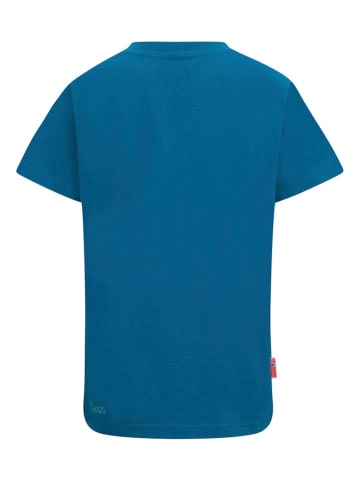 Trollkids Koszulka "Halsafjord" w kolorze niebieskim