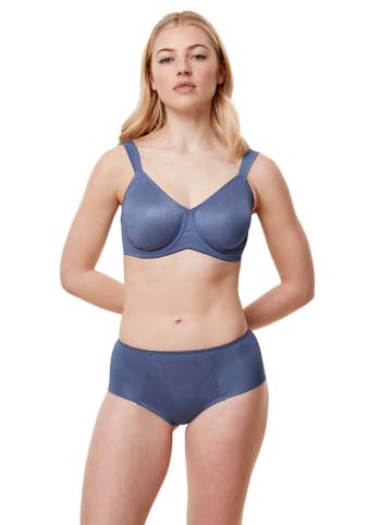 Triumph Biustonosz-minimizer "Essential" w kolorze niebieskim