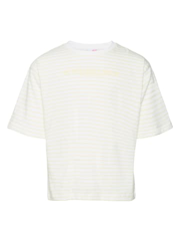Vero Moda Girl Shirt "Leila" in Weiß/ Gelb