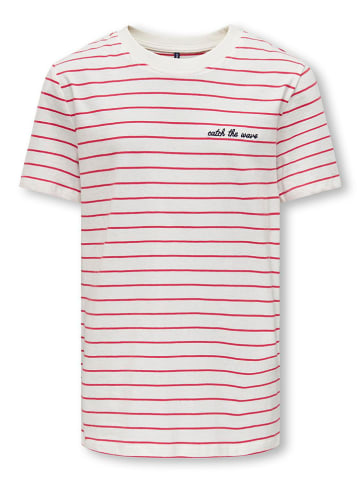 KIDS ONLY Shirt "Harry" in Rot/ Weiß