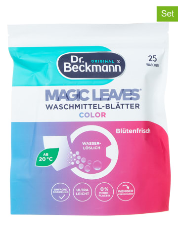 Dr. Beckmann 2er-Set: Waschmittelblätter "Magic Leaves Color", je 25 Stück