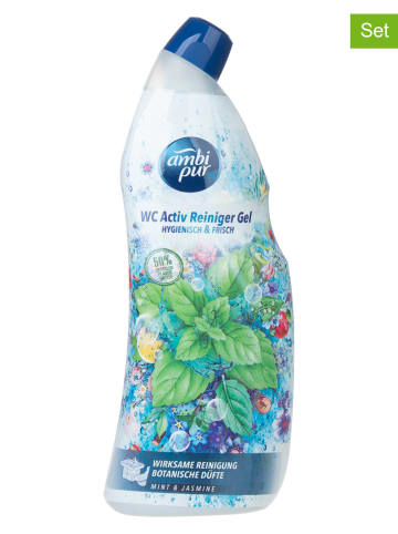 Ambi Pur 8er-Set: WC-Reiniger-Gel "Mint & Jasmine",  je 750 ml