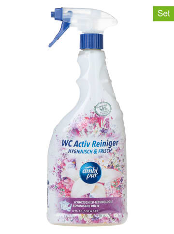 Ambi Pur 8er-Set: WC-Reiniger "White Flowers",  je 750 ml