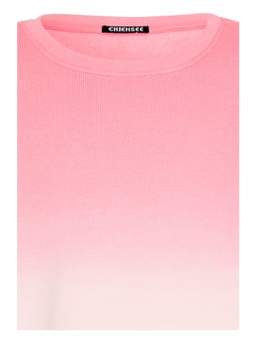 Chiemsee Sweatshirt in Rosa/ Orange/ WeiÃŸ