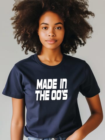 WOOOP Koszulka "Made in 00´s" w kolorze granatowym