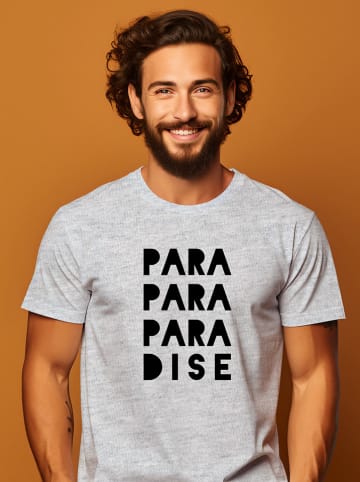 WOOOP Shirt "Para Para Para Dise" in Hellgrau