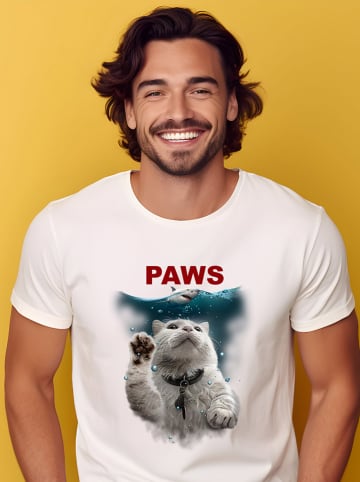 WOOOP Shirt "Paws" in Weiß