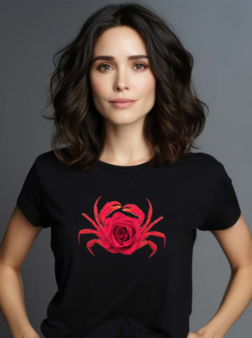 WOOOP Shirt "Rose Crabe" zwart