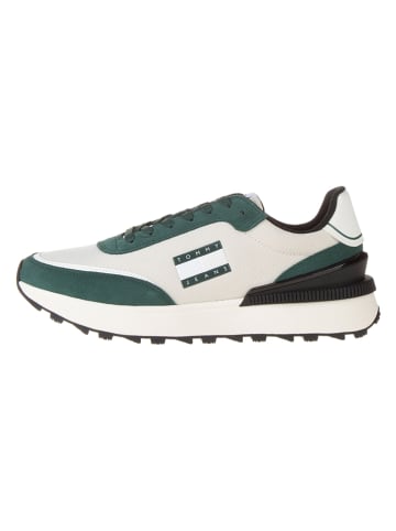Tommy Hilfiger Shoes Leder Sneakers in Creme Grun gunstig kaufen limango