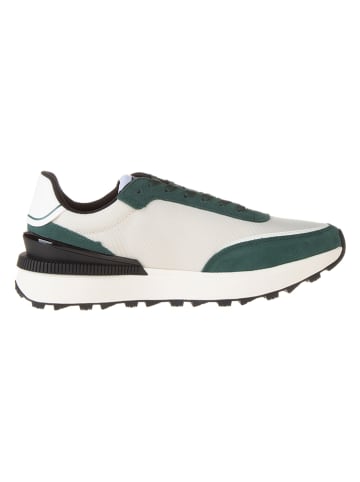 Tommy Hilfiger Leren sneakers crème/groen