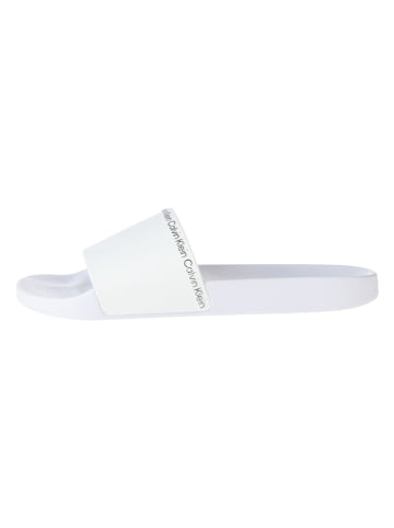Calvin Klein Klapki w kolorze białym