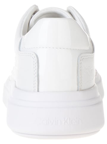 Calvin Klein Leren sneakers wit