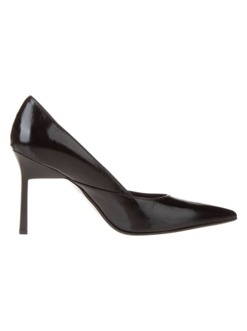 Calvin Klein Leder-Pumps in Schwarz
