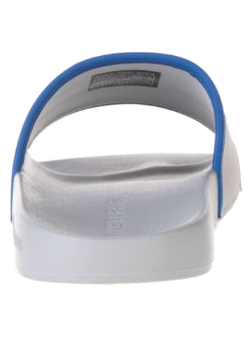 Calvin Klein Pantoletten in Blau/ Weiß
