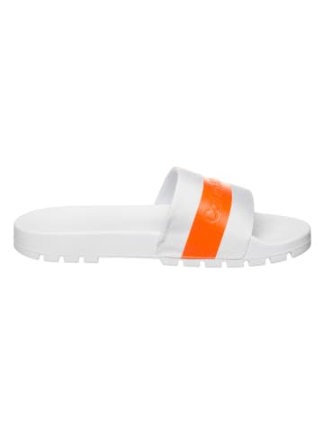 Calvin Klein Slippers wit/oranje