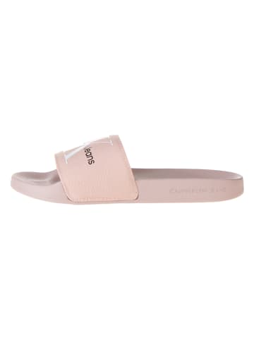 Calvin Klein Klapki w kolorze jasnoróżowym
