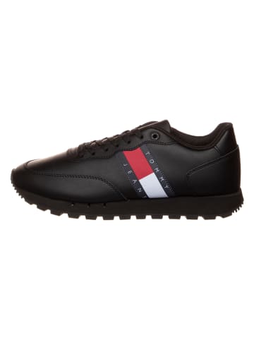 Tommy Hilfiger Shoes Leder-Sneakers in Schwarz