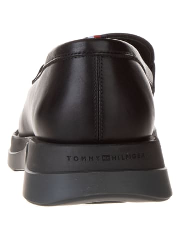 Tommy Hilfiger Shoes Leder-Mokassins in Schwarz