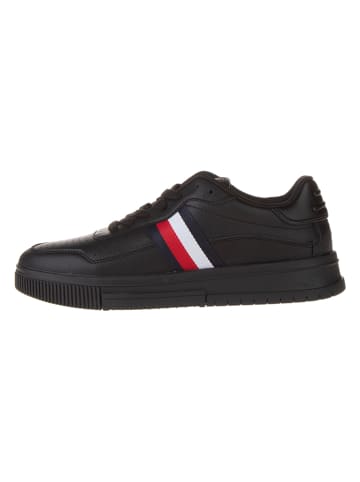 Tommy Hilfiger Shoes Leder-Sneakers in Schwarz