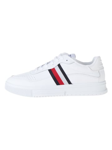 Tommy Hilfiger Leder-Sneakers in Weiß