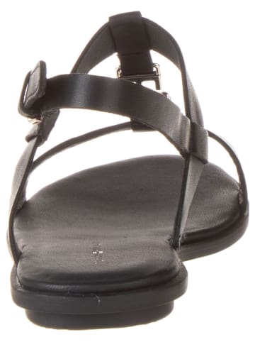 Tommy Hilfiger Leren sandalen zwart