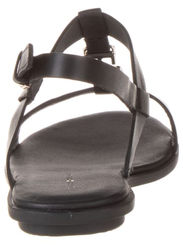 Tommy Hilfiger Skórzane sandały w kolorze czarnym